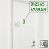 Green Acrylic House Number Digit view 1