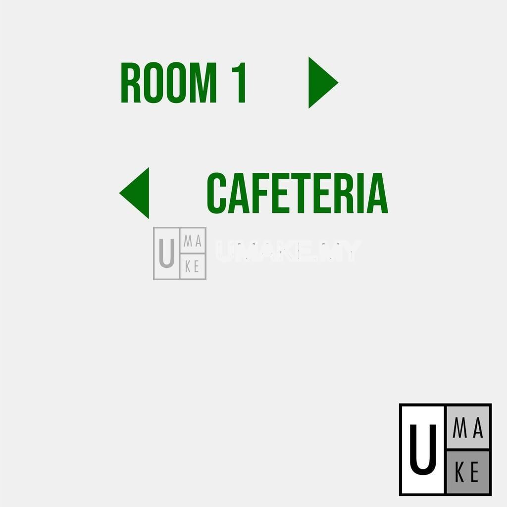 Green Acrylic House Number Digit