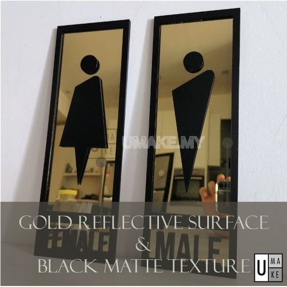 Premium Acrylic Toilet Sign
