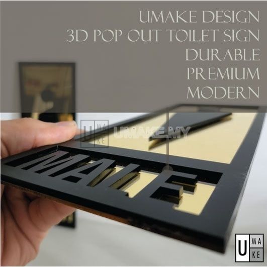Premium Acrylic Toilet Sign