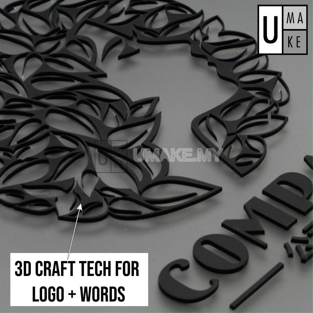 Custom 3D Acrylic Company Sign