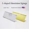 L-Shape Aluminium Desk Name Plaque view 2