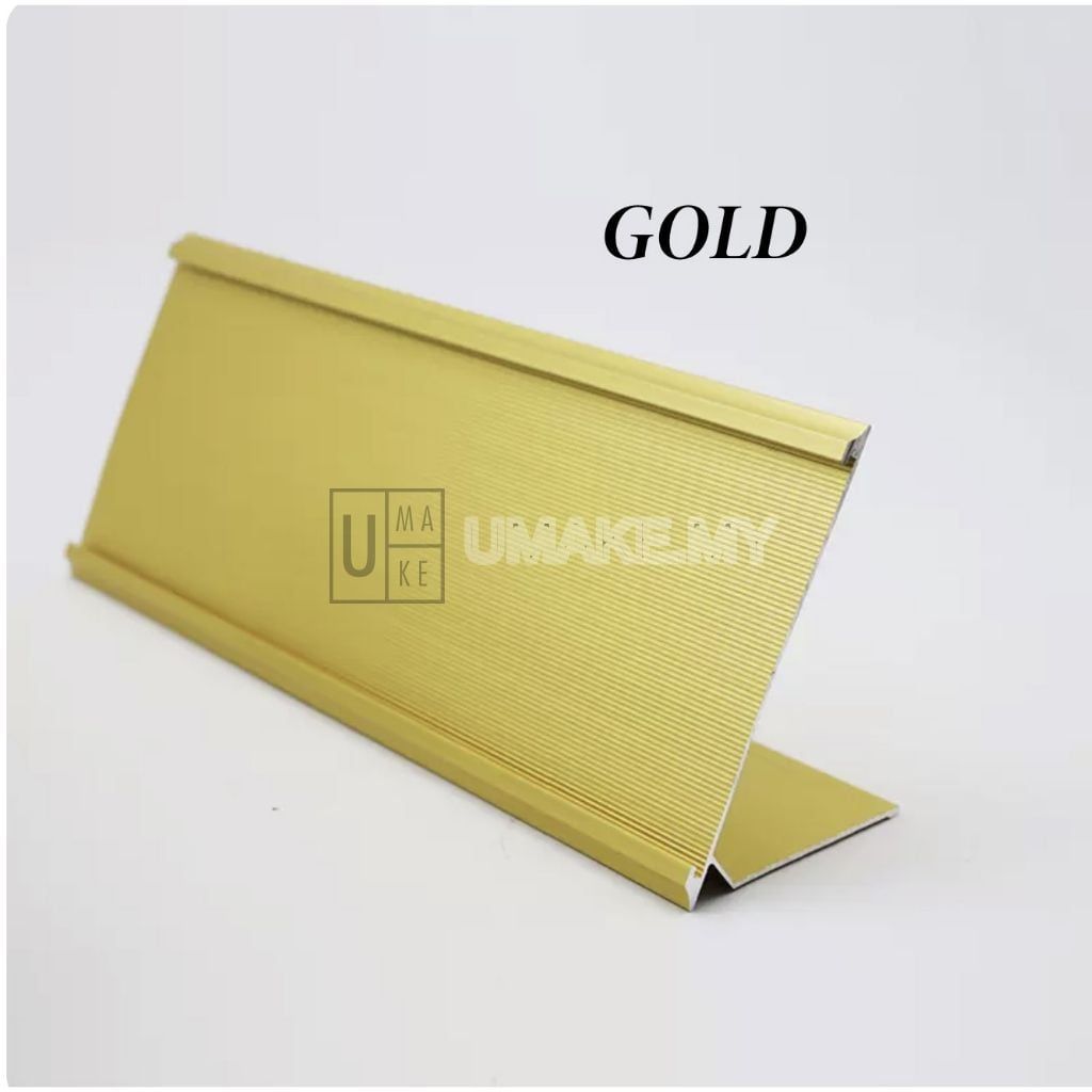 L-Shape Aluminium Desk Name Plaque