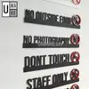 Modern Acrylic Notice Sign (No Smoking / Staff Only) view 2