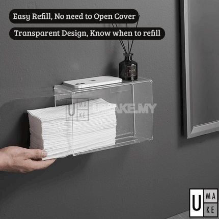 Acrylic Toilet Tissue Roll Holder