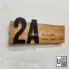 Outdoor Solid Wood House Number Plate (300mm Standard) view 1