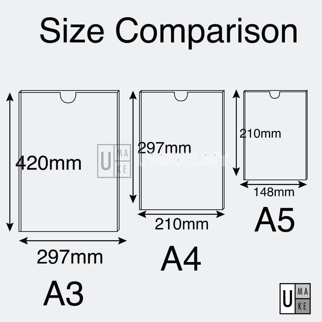 Acrylic Wall Display Frame (Slot-In)