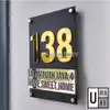 Premium 3D Acrylic House Number Plate view 2