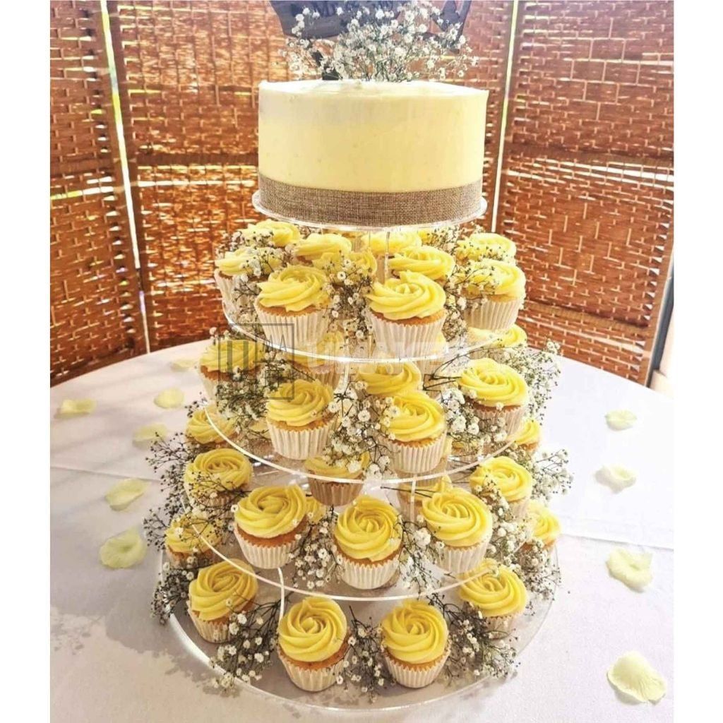 4-Tier Acrylic Round Cake Stand