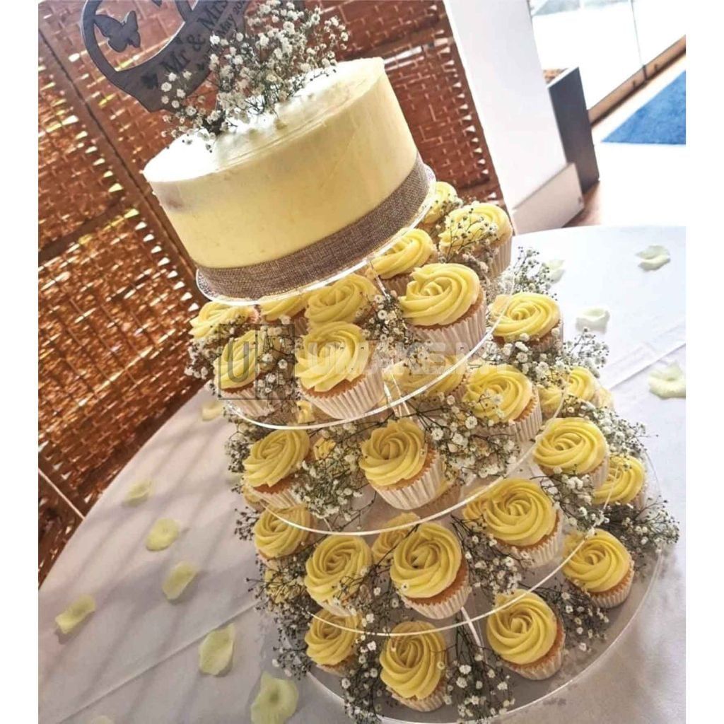 4-Tier Acrylic Round Cake Stand