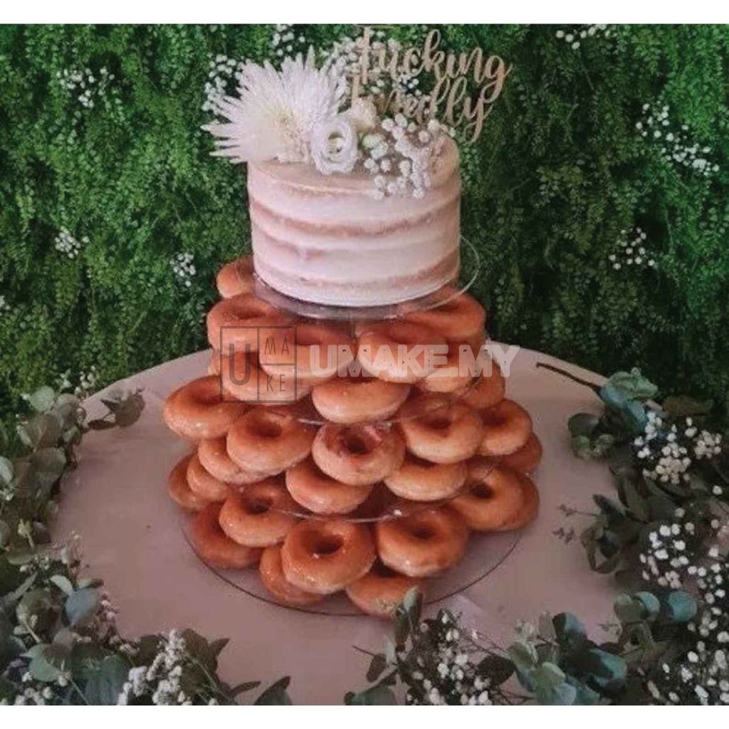4-Tier Acrylic Round Cake Stand