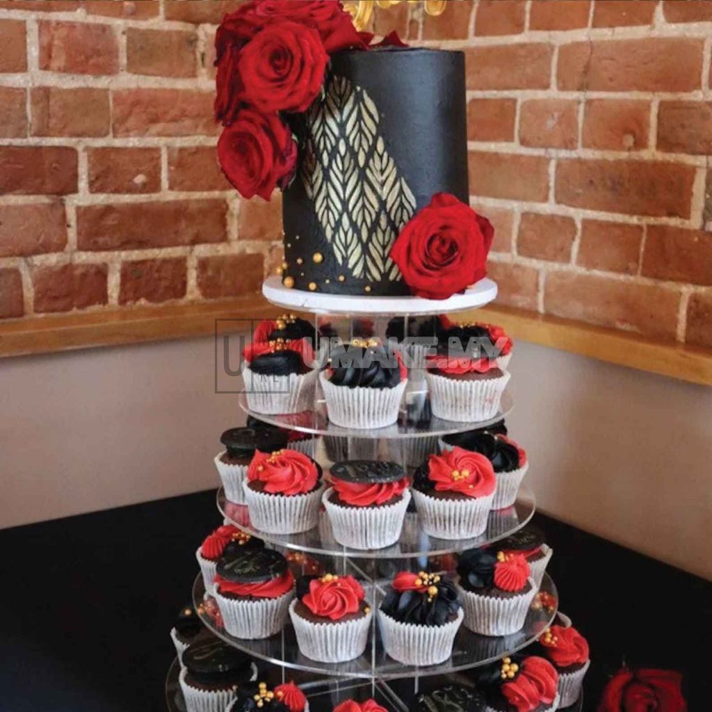 4-Tier Acrylic Round Cake Stand