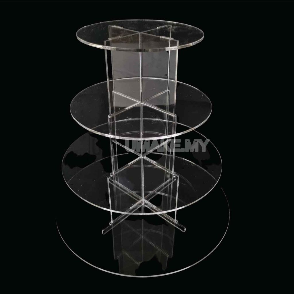 4-Tier Acrylic Round Cake Stand