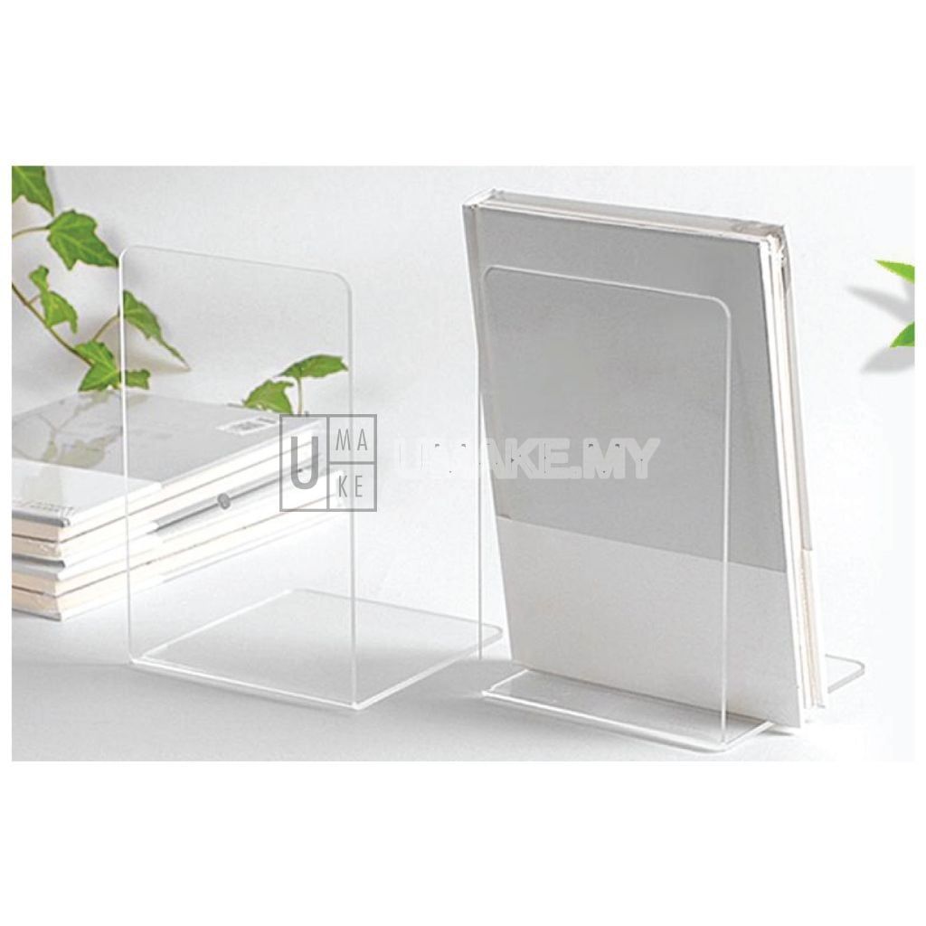 Acrylic L-Shaped Bookends (Pair)