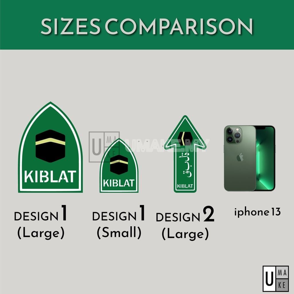 Acrylic Qibla Direction Sign