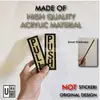 3D Acrylic Push Pull Sign (Black Gold) view 2