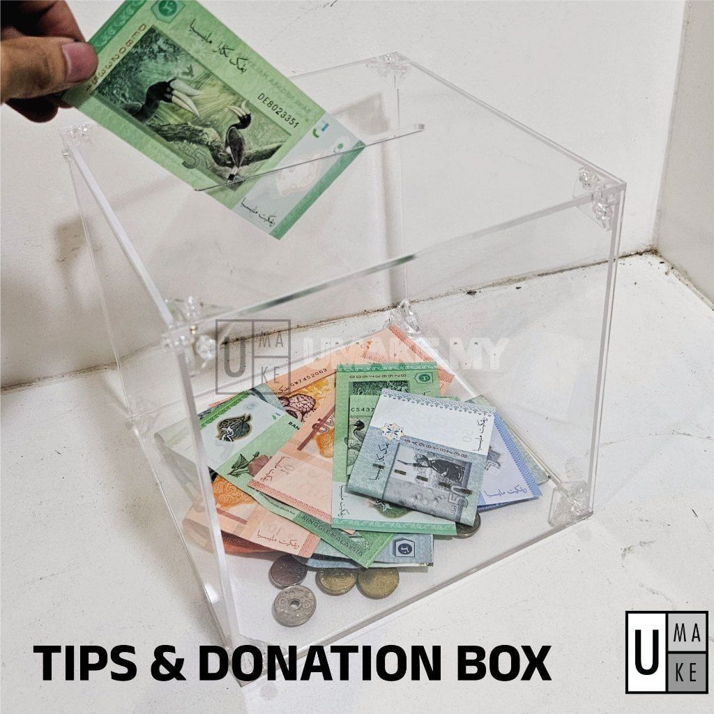 Acrylic Donation / Tip Box (DIY)