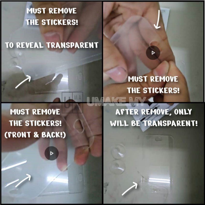 Acrylic Road Tax Holder with Suction Cup