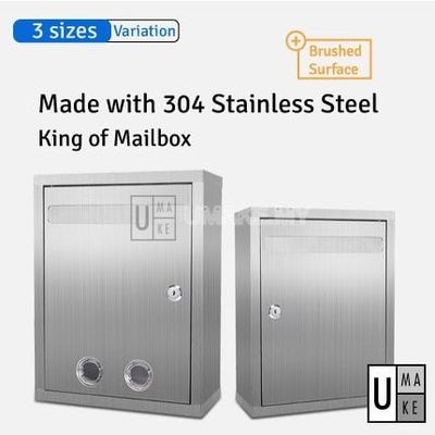 304 Stainless Steel Letterbox with Lock