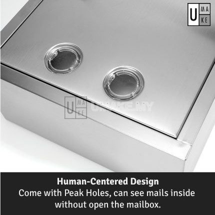 304 Stainless Steel Letterbox with Lock