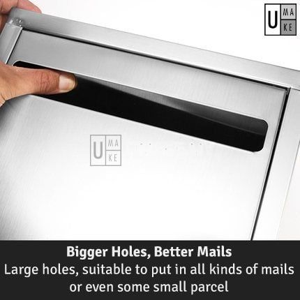 304 Stainless Steel Letterbox with Lock