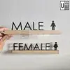 Wood & Acrylic Wayfinding Sign Set view 2