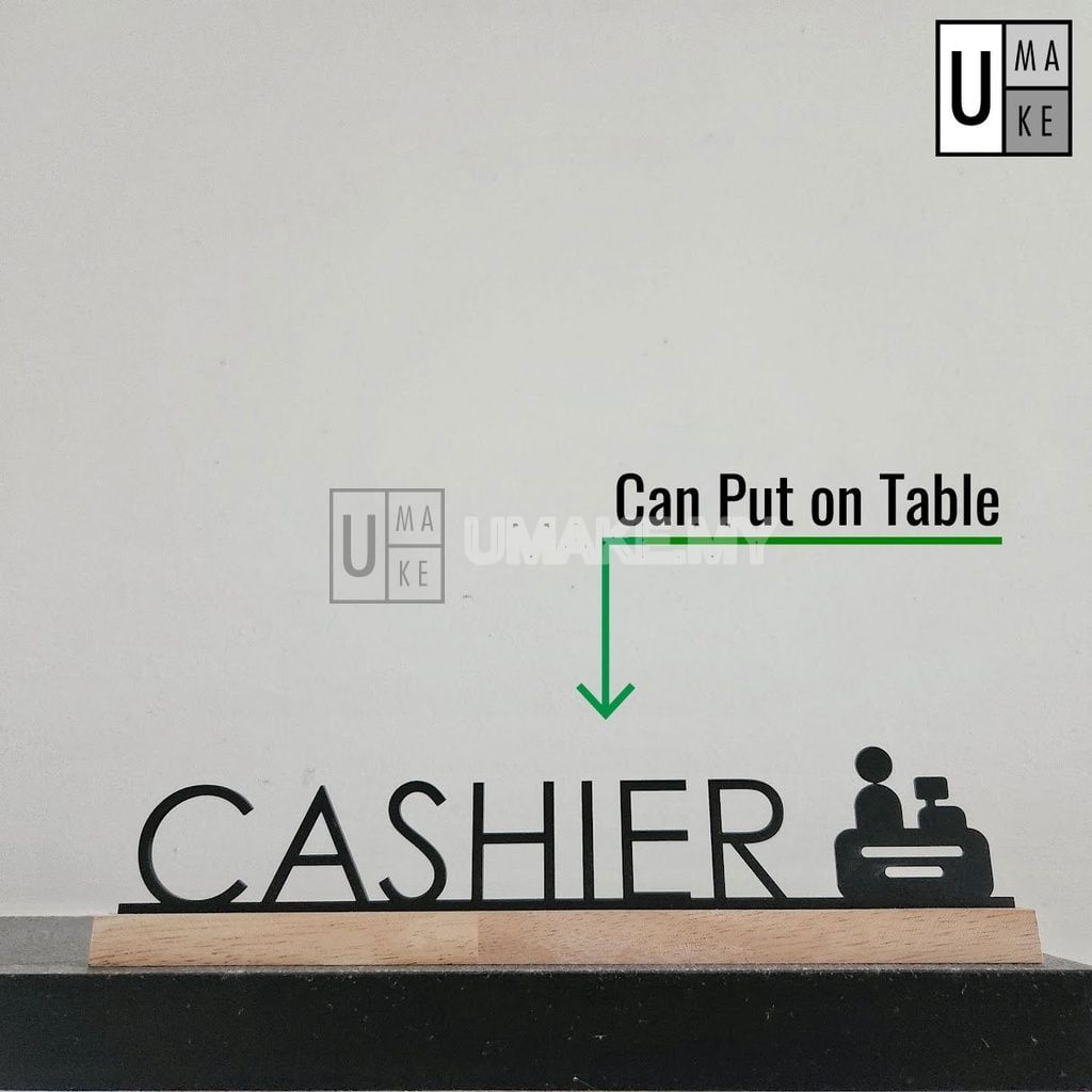 Wood & Acrylic Wayfinding Sign Set