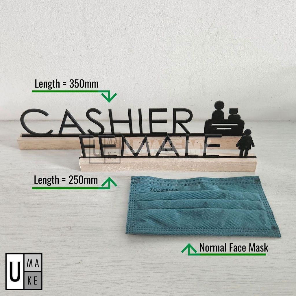 Wood & Acrylic Wayfinding Sign Set