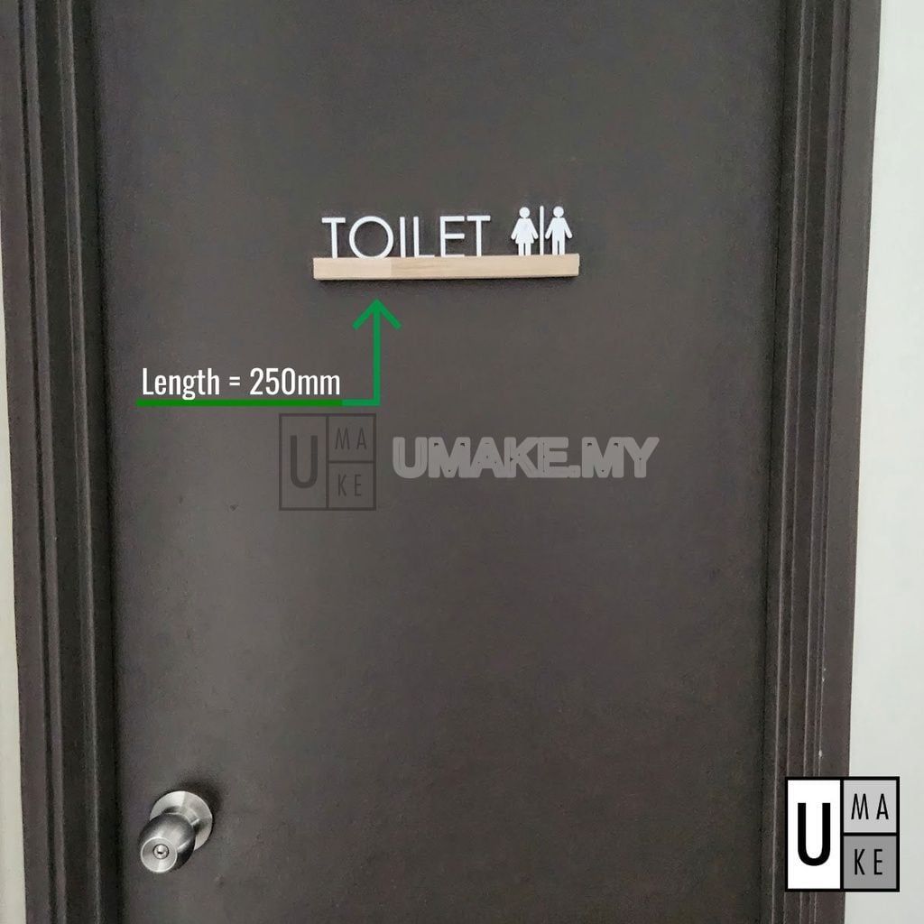 Wood & Acrylic Wayfinding Sign Set