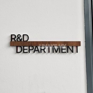 Gold Acrylic House Number Plate