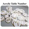 3D Acrylic Table Number (Round, 5pcs) view 3