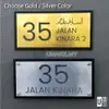 Electroplated Acrylic House Number Plate view 3
