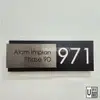 Custom 3D Stainless Steel House Number Plate view 3