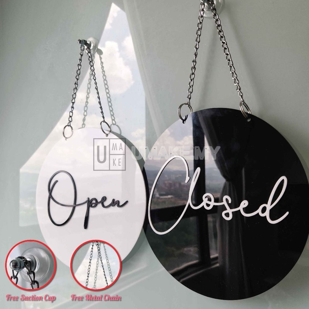 Acrylic Open/Closed Double-Sided Sign