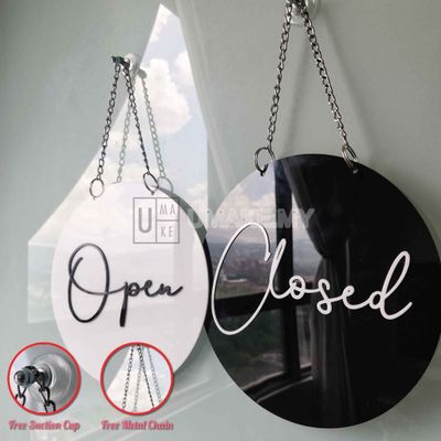 Acrylic Open/Closed Double-Sided Sign