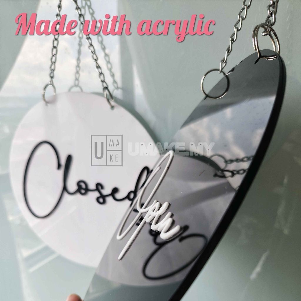 Acrylic Open/Closed Double-Sided Sign