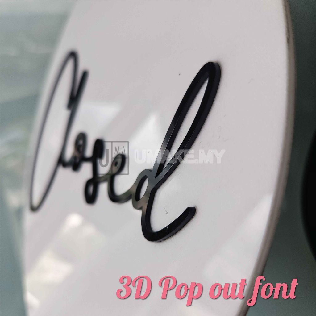 Acrylic Open/Closed Double-Sided Sign