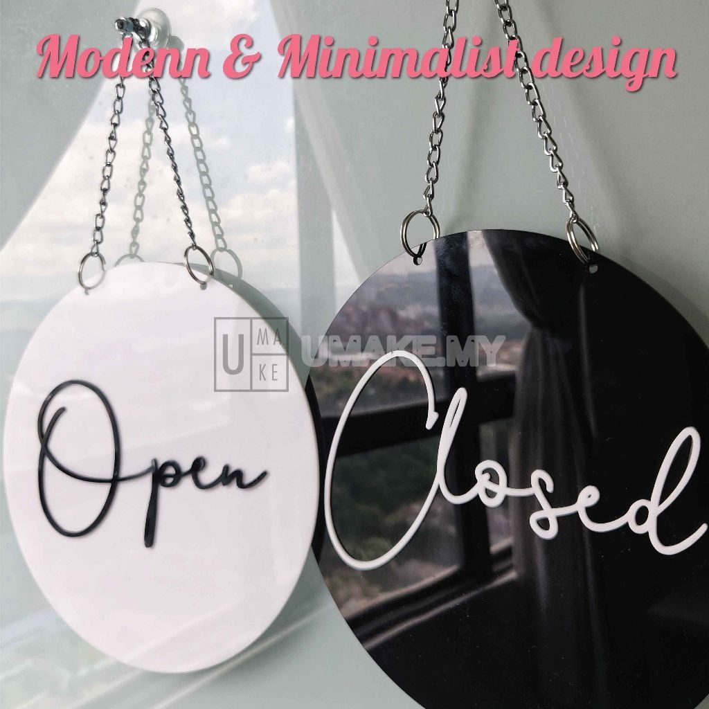 Acrylic Open/Closed Double-Sided Sign