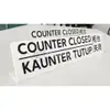 Counter Closed Acrylic Sign view 2