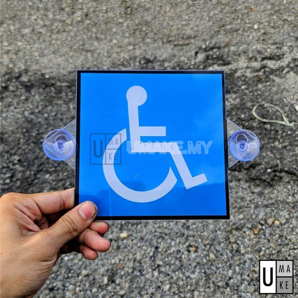 Acrylic OKU In-Car Sign with Suction Cup (2pcs)