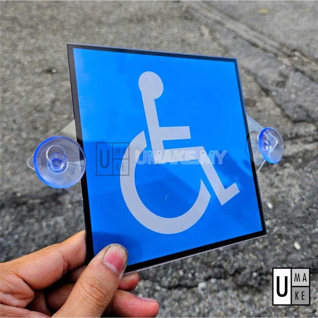 Acrylic OKU In-Car Sign with Suction Cup (2pcs)