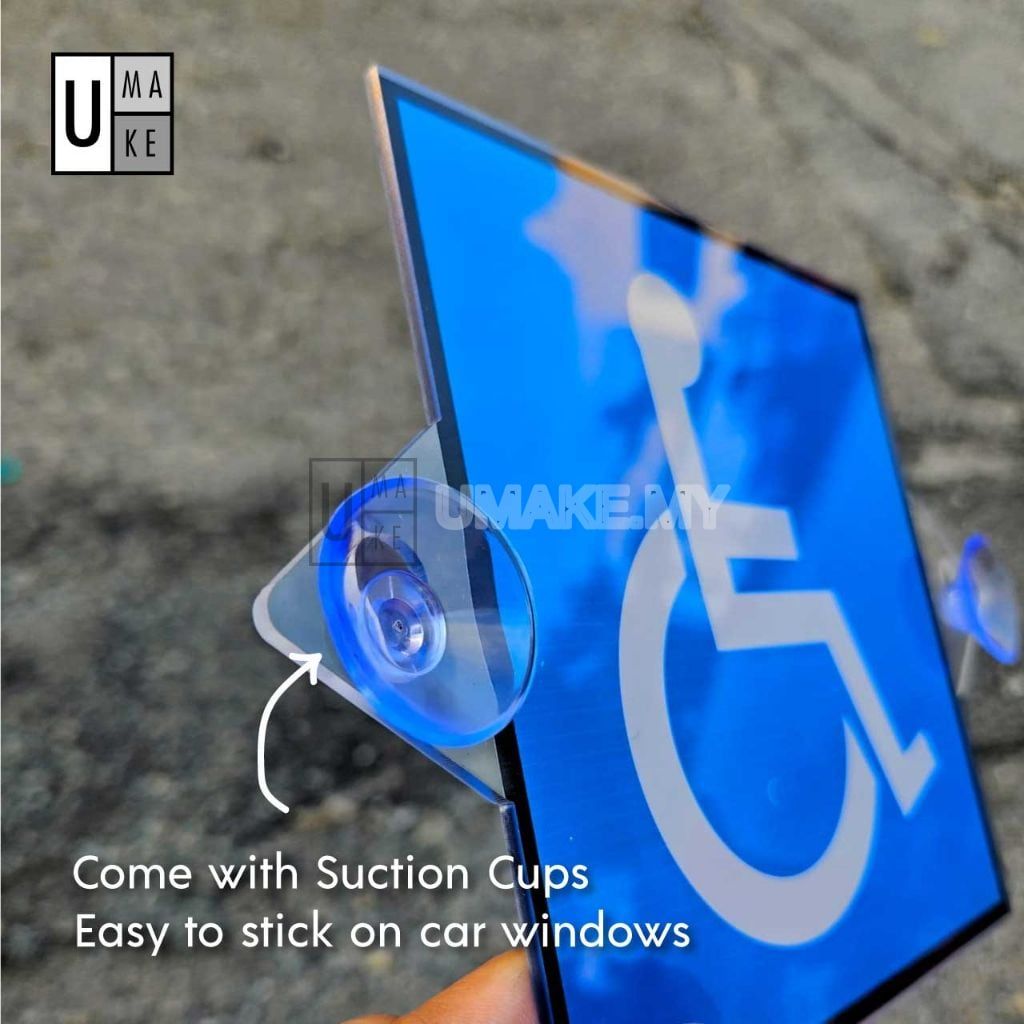 Acrylic OKU In-Car Sign with Suction Cup (2pcs)