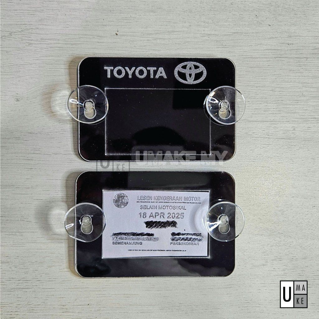 Acrylic Road Tax Holder (2024 New Size)