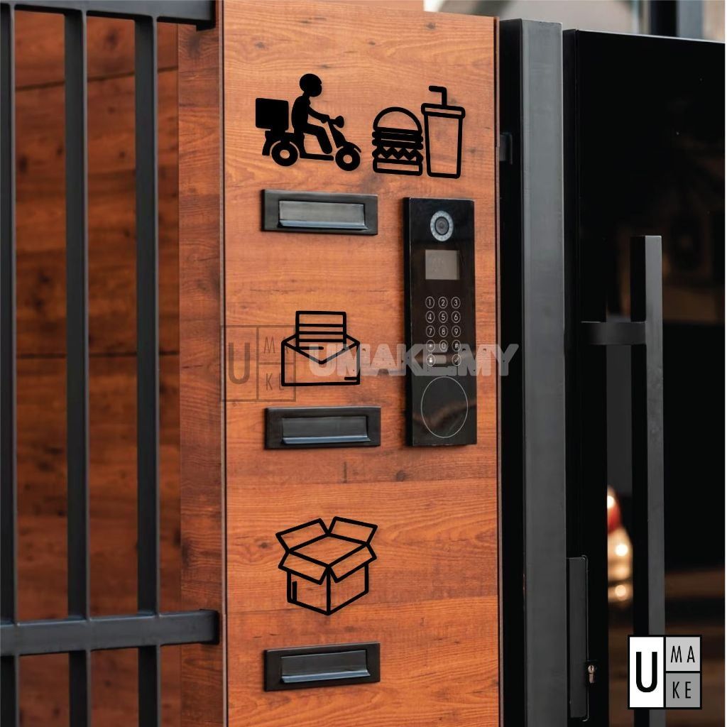 Minimalist Acrylic Outdoor Sign (Delivery / Food / Parcel)