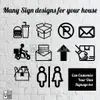Minimalist Acrylic Outdoor Sign (Delivery / Food / Parcel) view 1