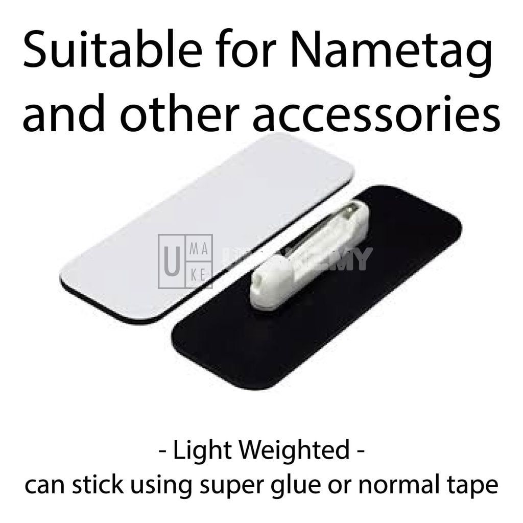 Name Tag Pin Back (Single, No Tape)