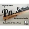 Wooden Desk Name Plate (Rubberwood + Acrylic) view 3