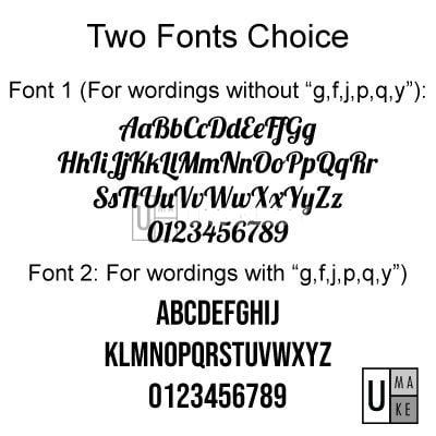 Wooden Desk Name Plate (Rubberwood + Acrylic)