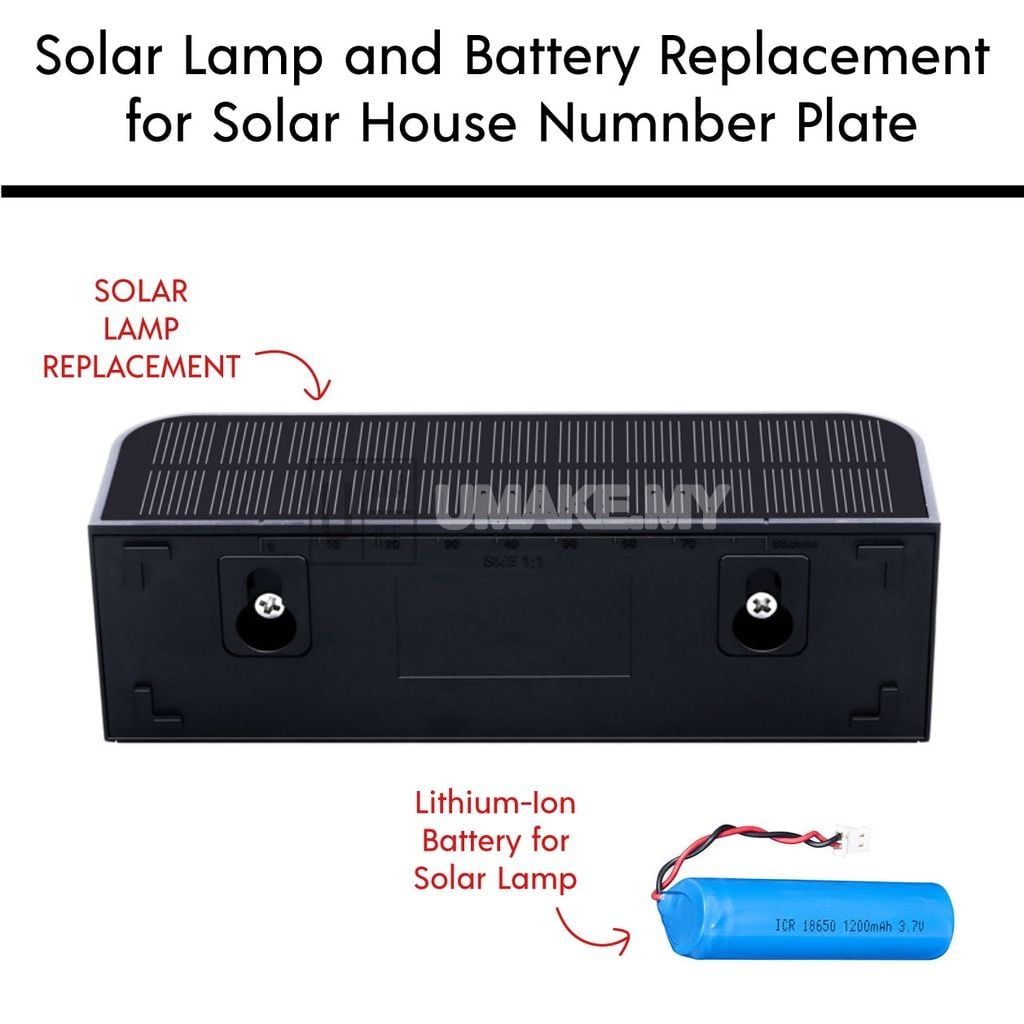 Solar Lamp for House Number Plate