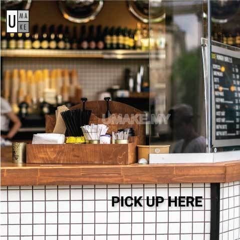 Minimalist 3D Letter Counter Sign